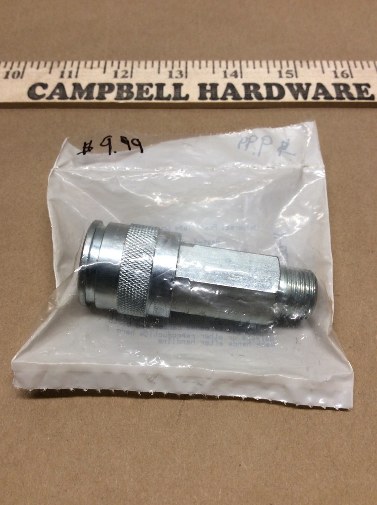 Universal Push-Type Coupler 3/8" MNPT, 3/8" Body