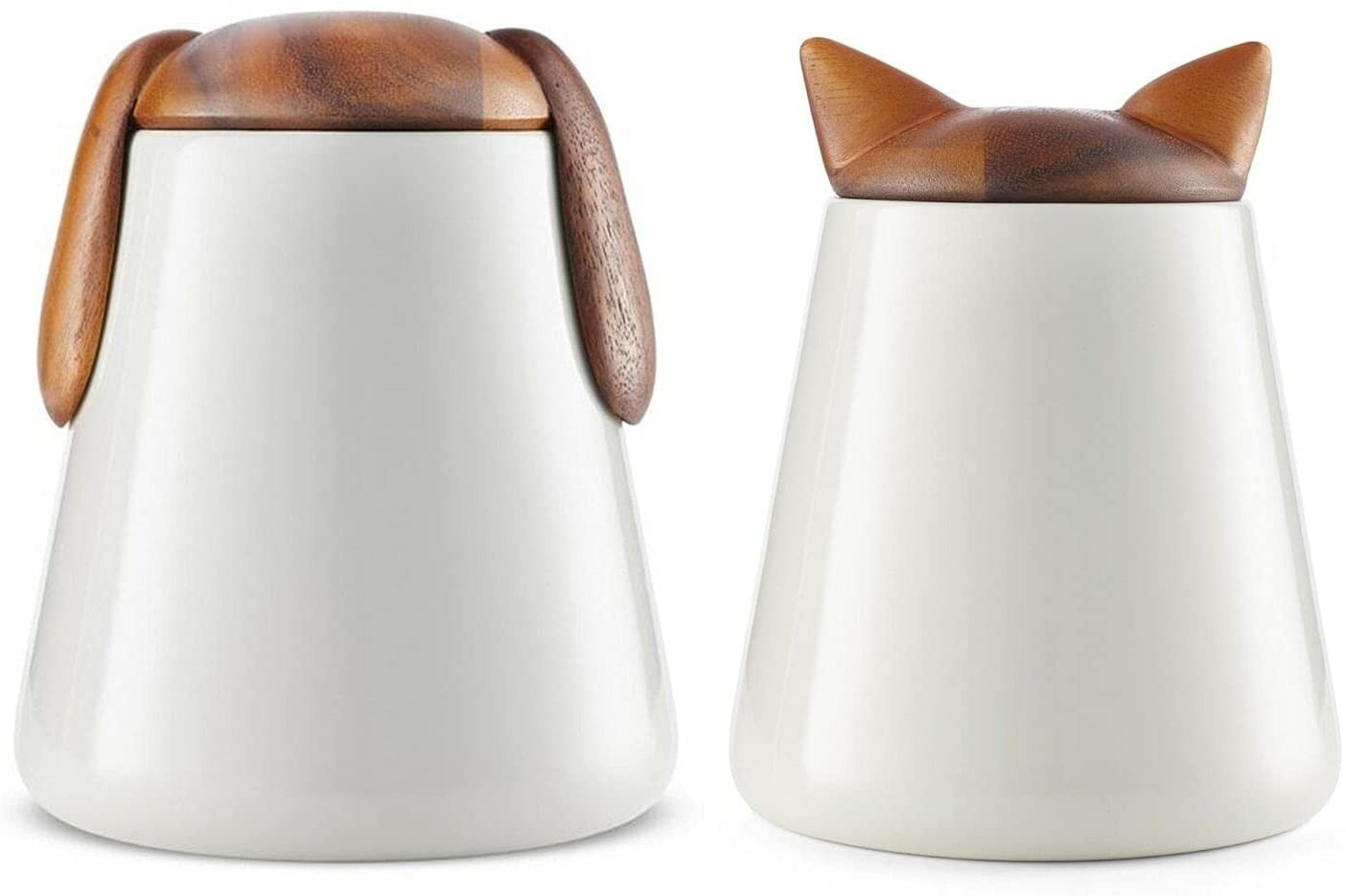 Nambe Pet Collection Kitty Ears Motif Cat Treat Jar | 5.5 x 7"