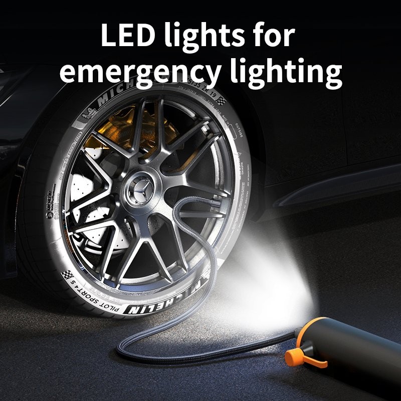 Portable Tire Inflator Rechargeable Air Compressor Pump 150PSI for Car Bike Ball