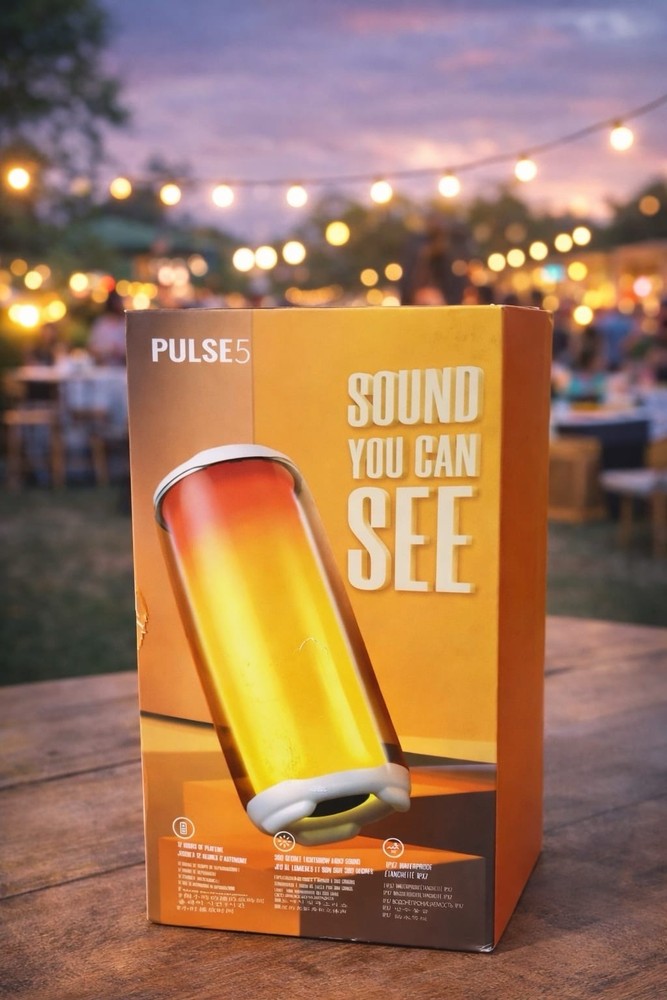 Portable Pulse 5 Wireless Speaker LED Light Bluetooth Compatible 12H