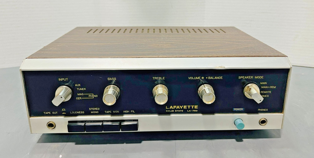 Vintage Lafayette LA-950 Solid State Stereo Amplifier 100 Watt Tested