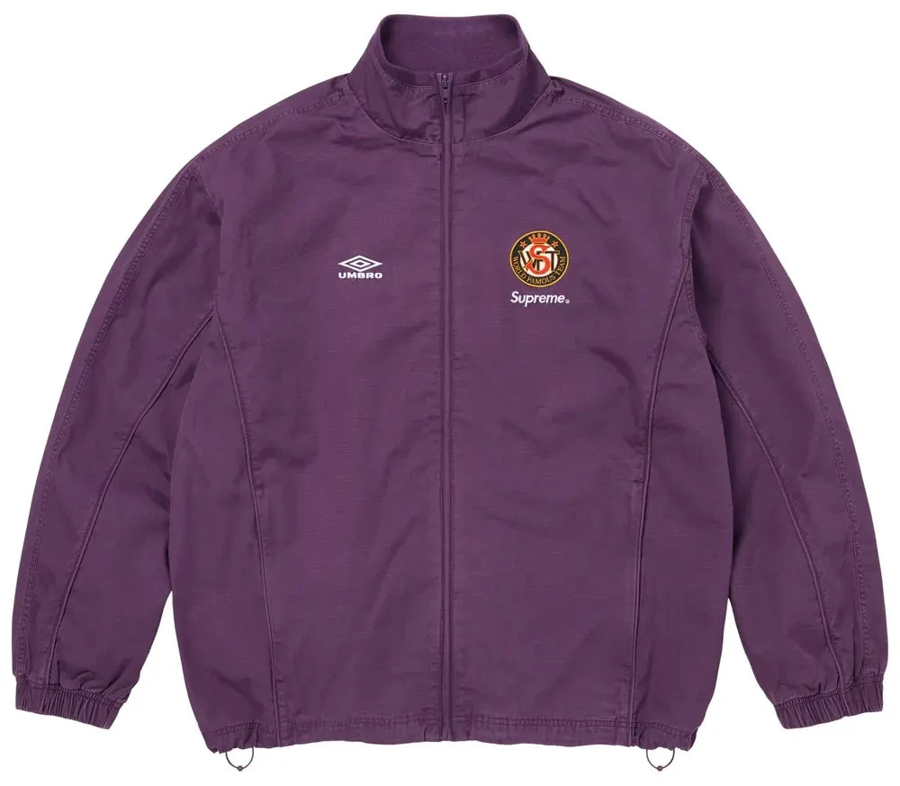Supreme Umbro Cotton Ripstop Track Jacket (SS26) Plum