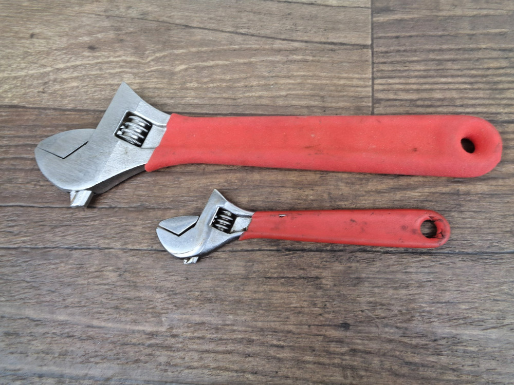 2 - CRESCENT Adjustable Wrenches 6" & 10" Cushioned Handle Wrench