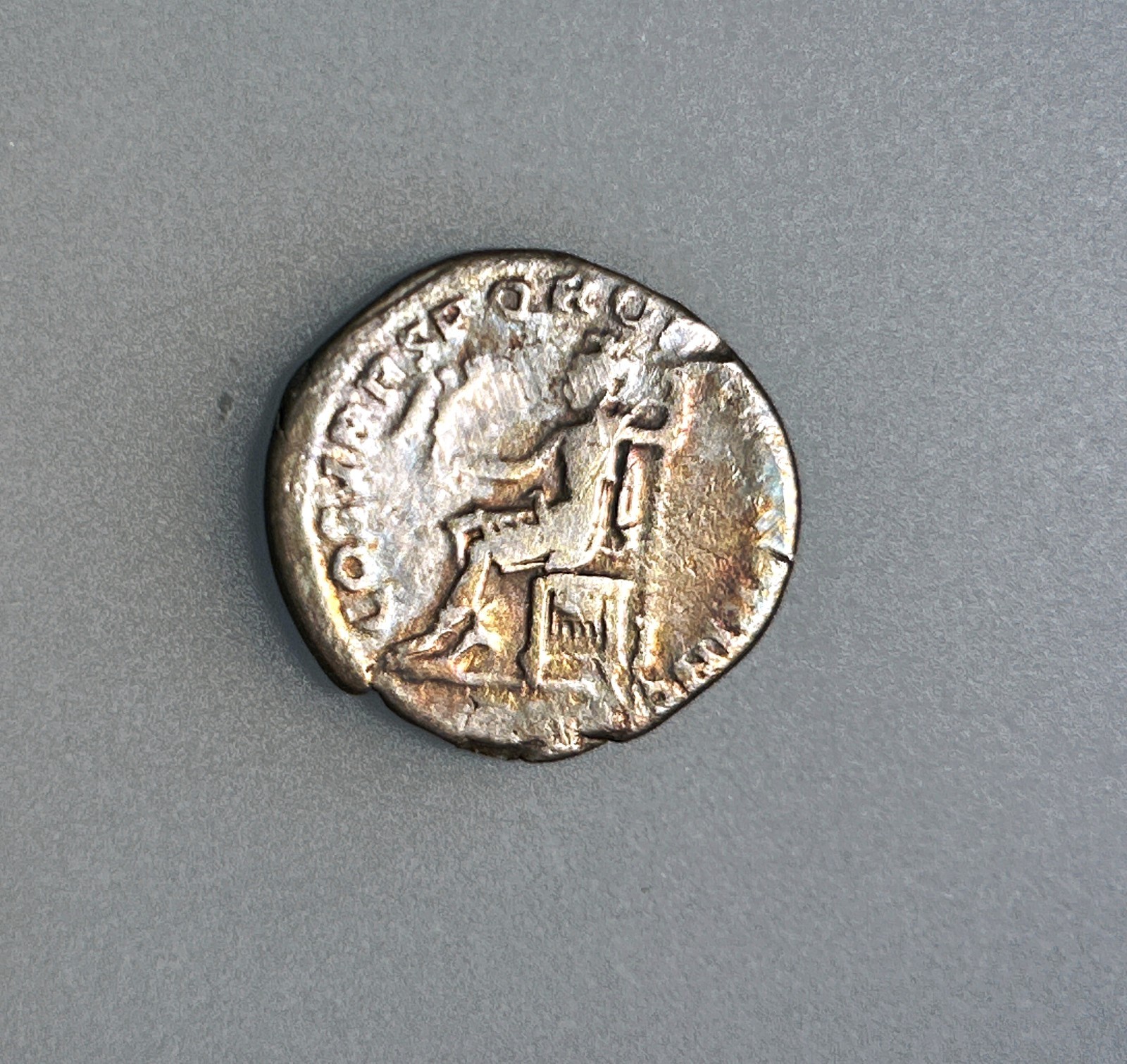 Roman Empire Trajanus Ar Denarius aVF