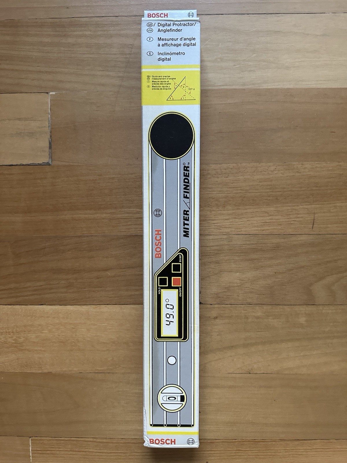 Bosh Digital Protractor Angle Finder DWM40L W/Extension Arm - NIB