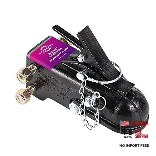 2-5/16" Heavy Duty Adjustable Trailer 15000LBS 2-5/16"Ball Adjustable Black