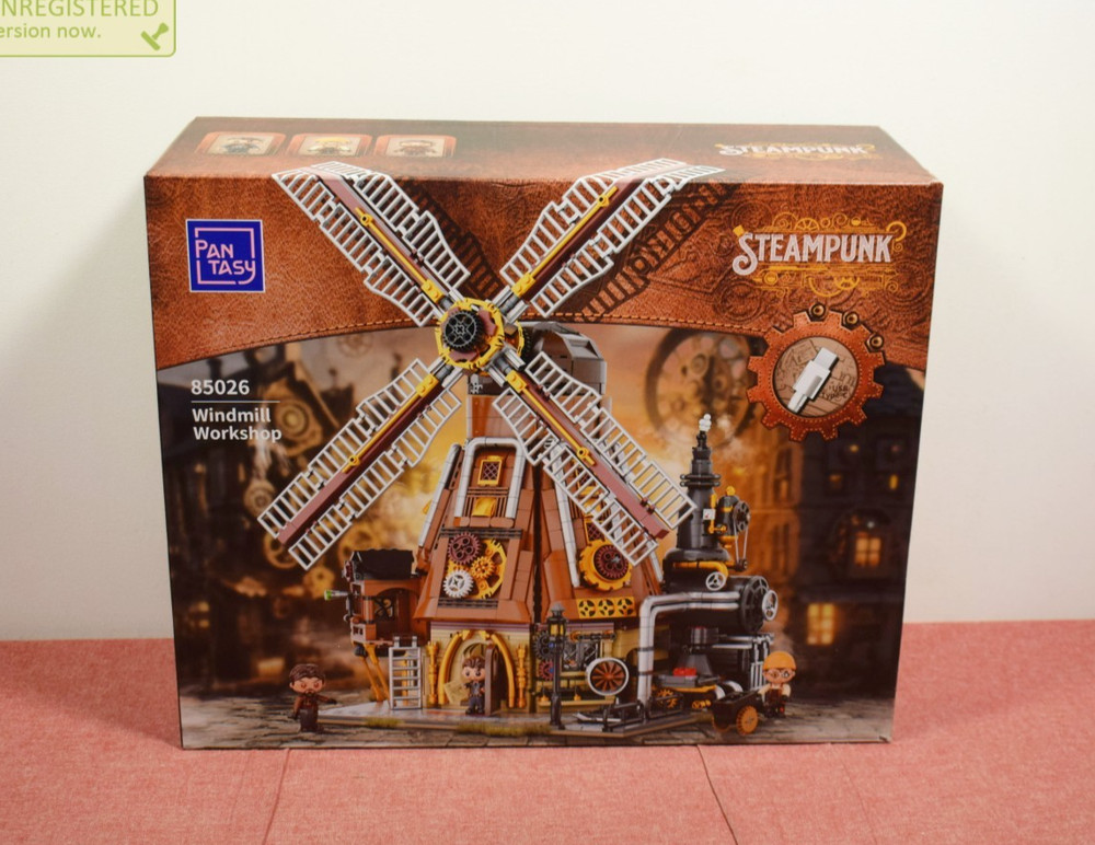 Pantasy Steampunk Windmill Workshop Buildable Brick Block Set 85026