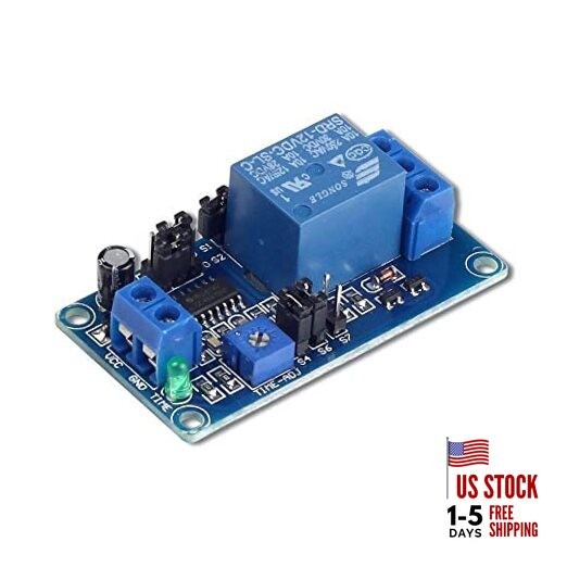 DC 12V Time Relay Module, On Delay and Off Delay for Automobile, Raspberry