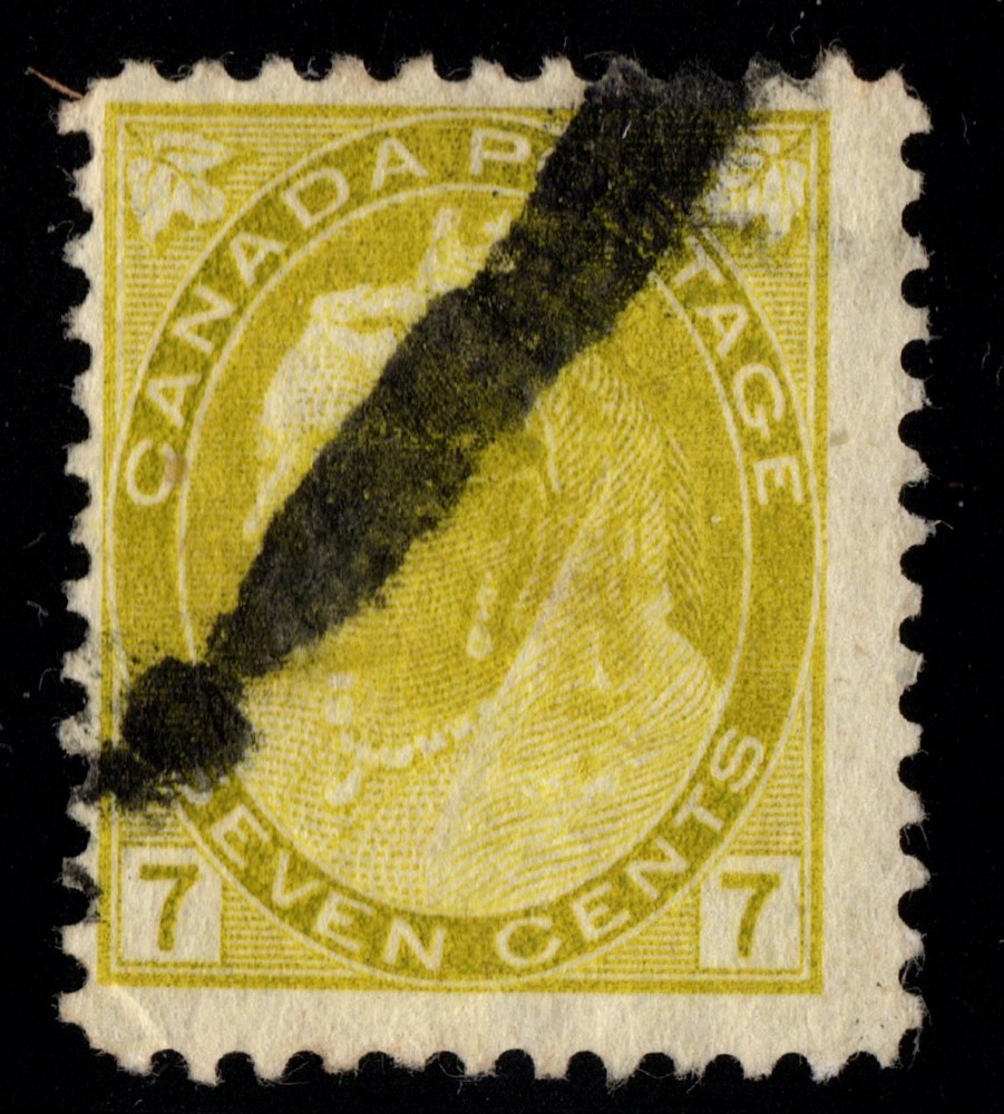 #81 Numeral 7c Canada used