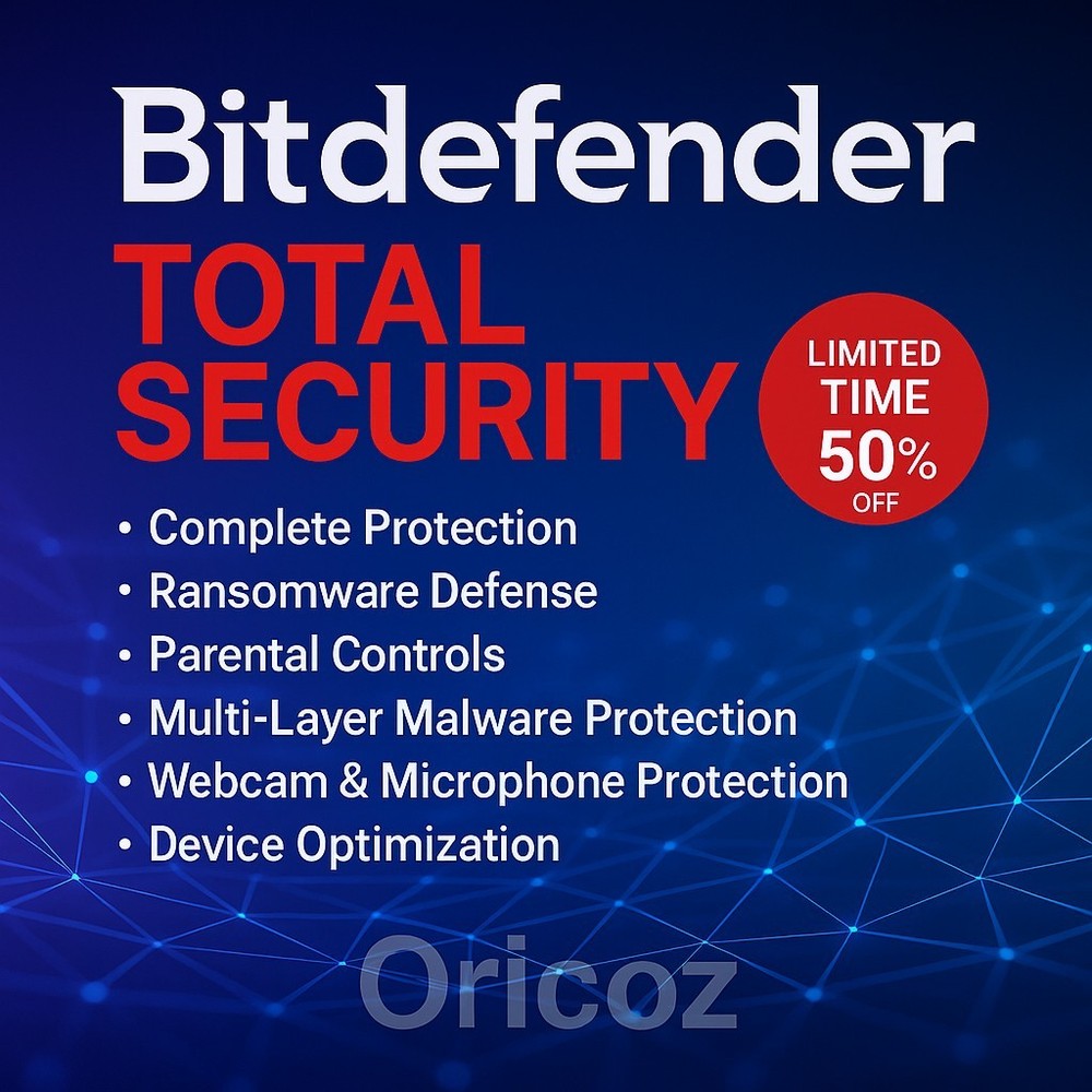 Bitdefender Total Security 2026 - 3 Years 1 Device