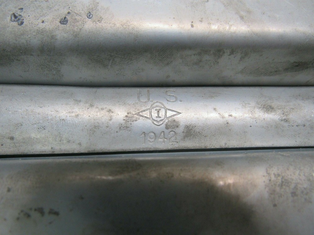 US WW2 M1942 Mess Kit Meat Can Early War Zinc Plated Steel Less Common Maker