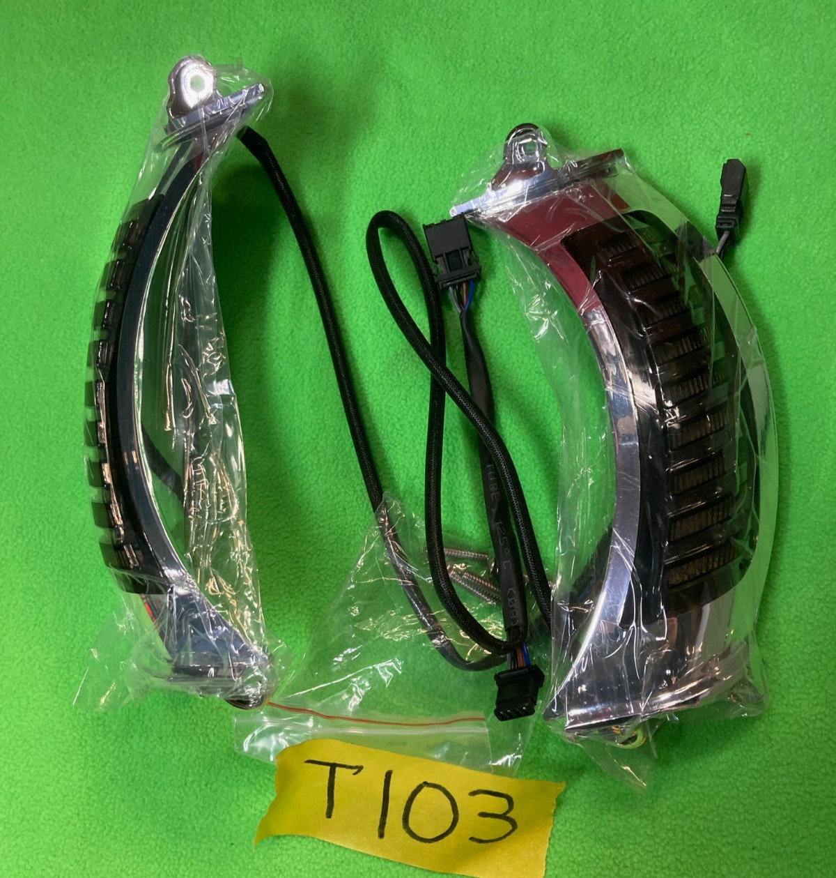 SuperSpots 15-Up Harley Road Glide Chrome LED TURN SIGNAL FAIRING VENT LIGHTS