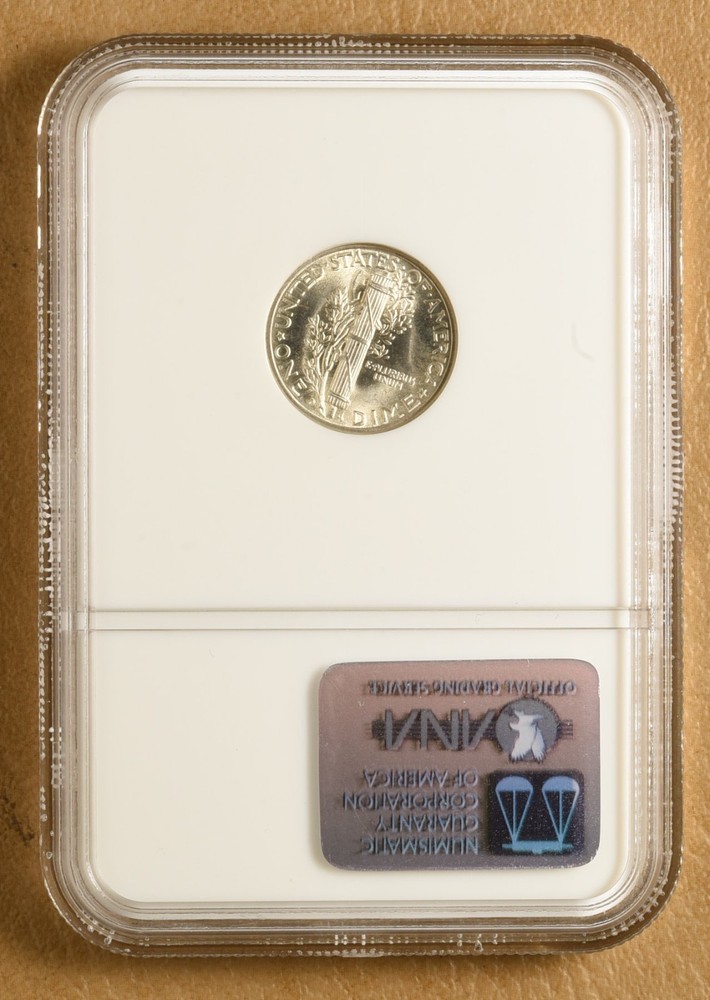 1945 D Mercury Dime NGC MS67