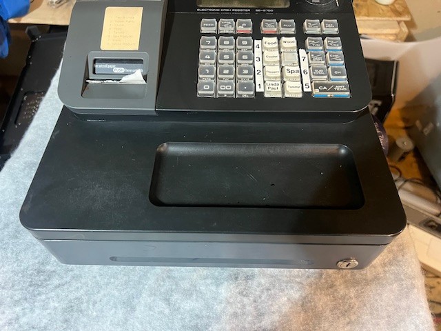 Casio SE-S700 Electronic Cash Register - Black