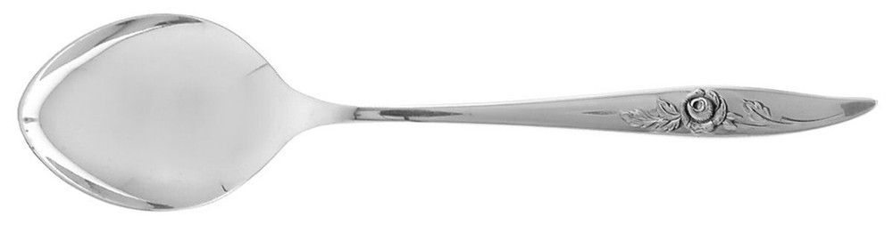 Oneida Silver Belle Rose  Dessert Oval Soup Spoon 1245577