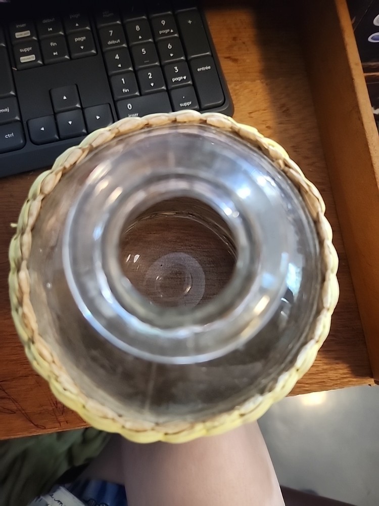 Straw Covered Bottle