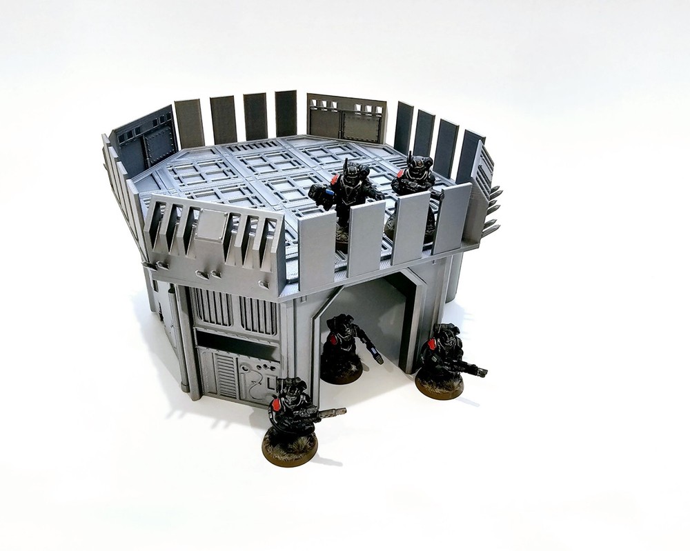 3d Printed Terrain. Forward Command Outpost Great For Warhammer 40K Or Kill Team
