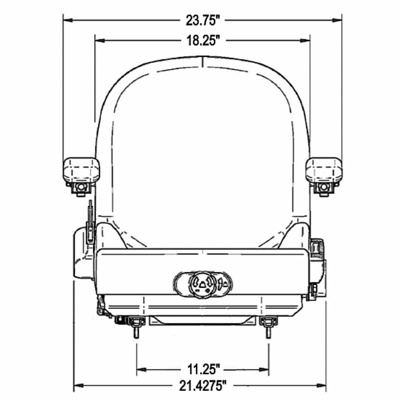 Suspension Seat for John Deere Z915 Z920 Z925 Z930 Z945 Z950 Z955 Z960 Z970 Z994