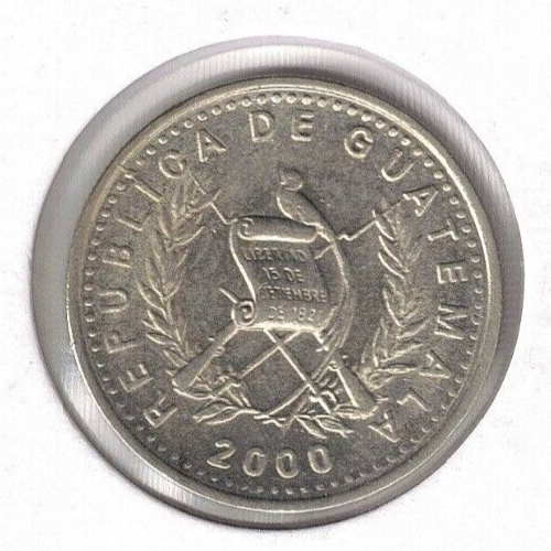2000 GUATEMALA Uncirculated 10 Centavos Coin! #2