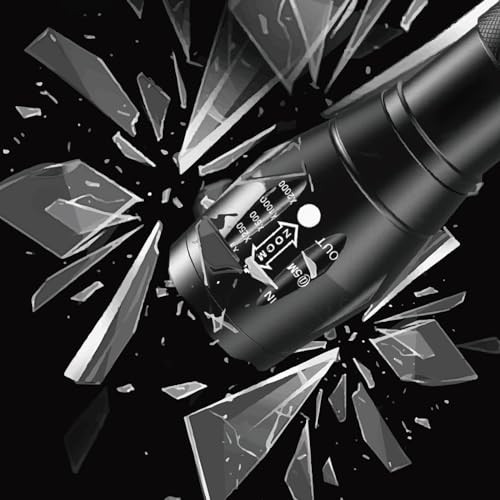 Flashlight, Single Mode Red Tactical Flashlight, Zoomable Hunting Red Light