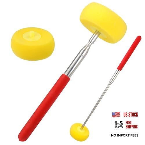 Telescoping Pottery Sponge Ceramic Shaping Tool with 1 Replacement Sponges,