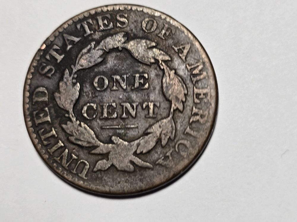 1828 LARGE CENT (LARGE NARROW DATE) VERY GOOD+