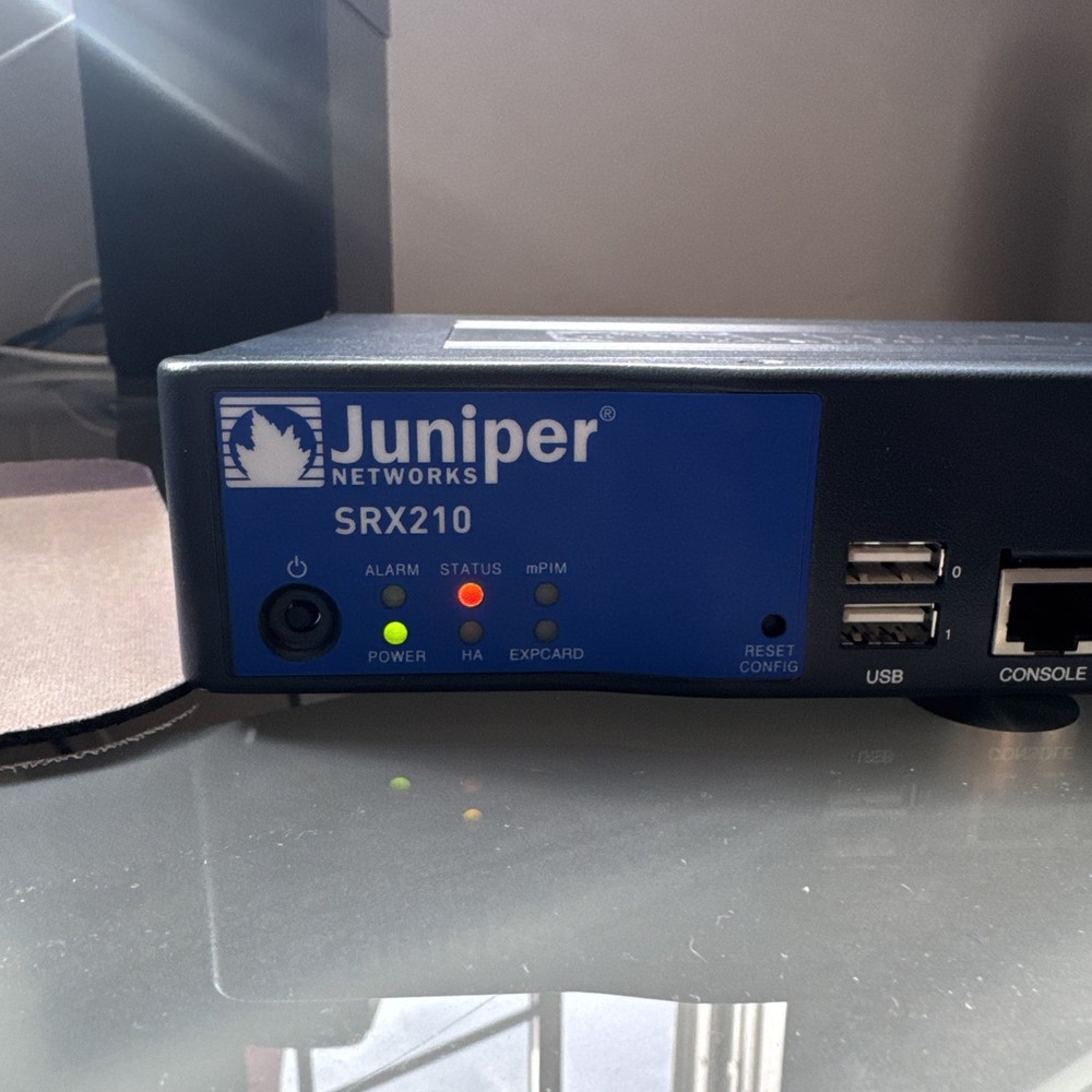 Juniper Networks SRX210 Gigabyte Secure Services Firewall VPN Gateway