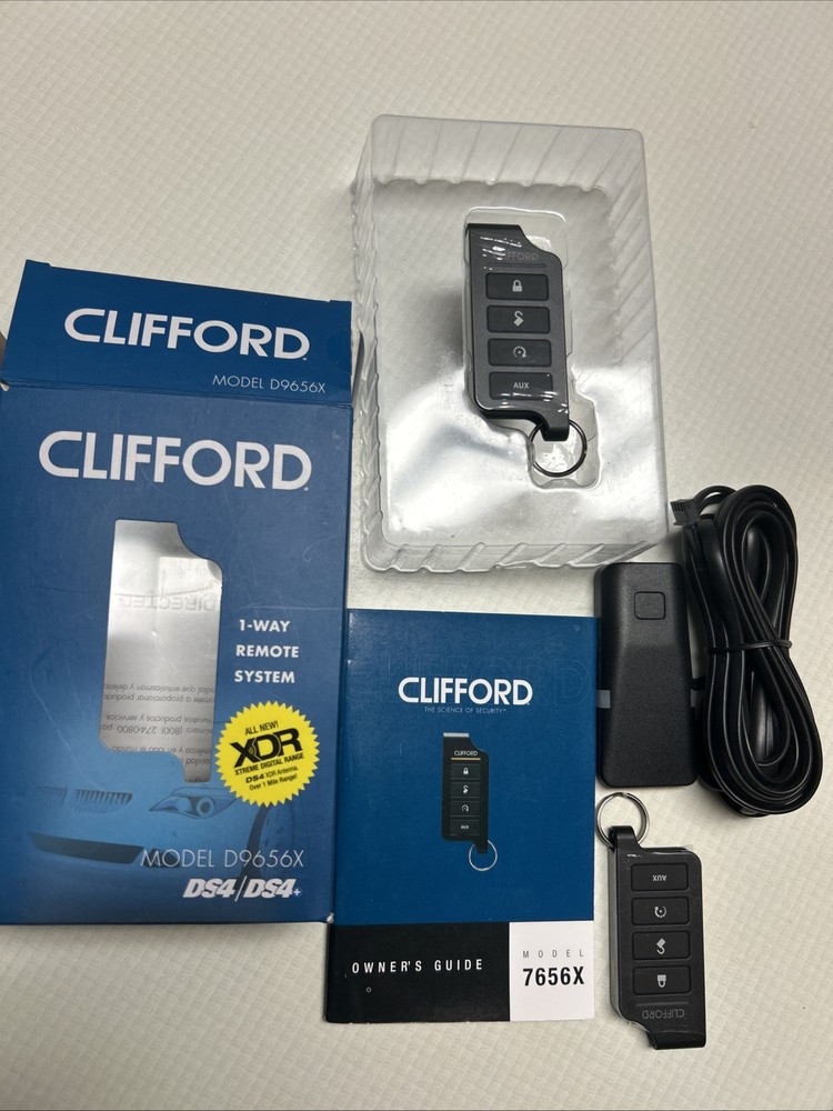 Clifford DS4 D9656X 1-Way, 5-Button Remote Kit NEW DS4+