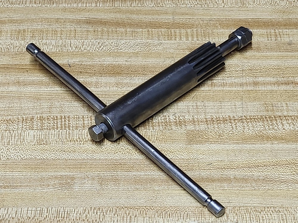 Early Delta DP-220 Drill Press Quill Feed Handle Assembly.
