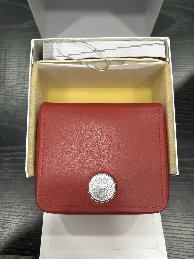 Omega Watch Box, Manual, Card Holder Outer Box Light Damage ￼￼