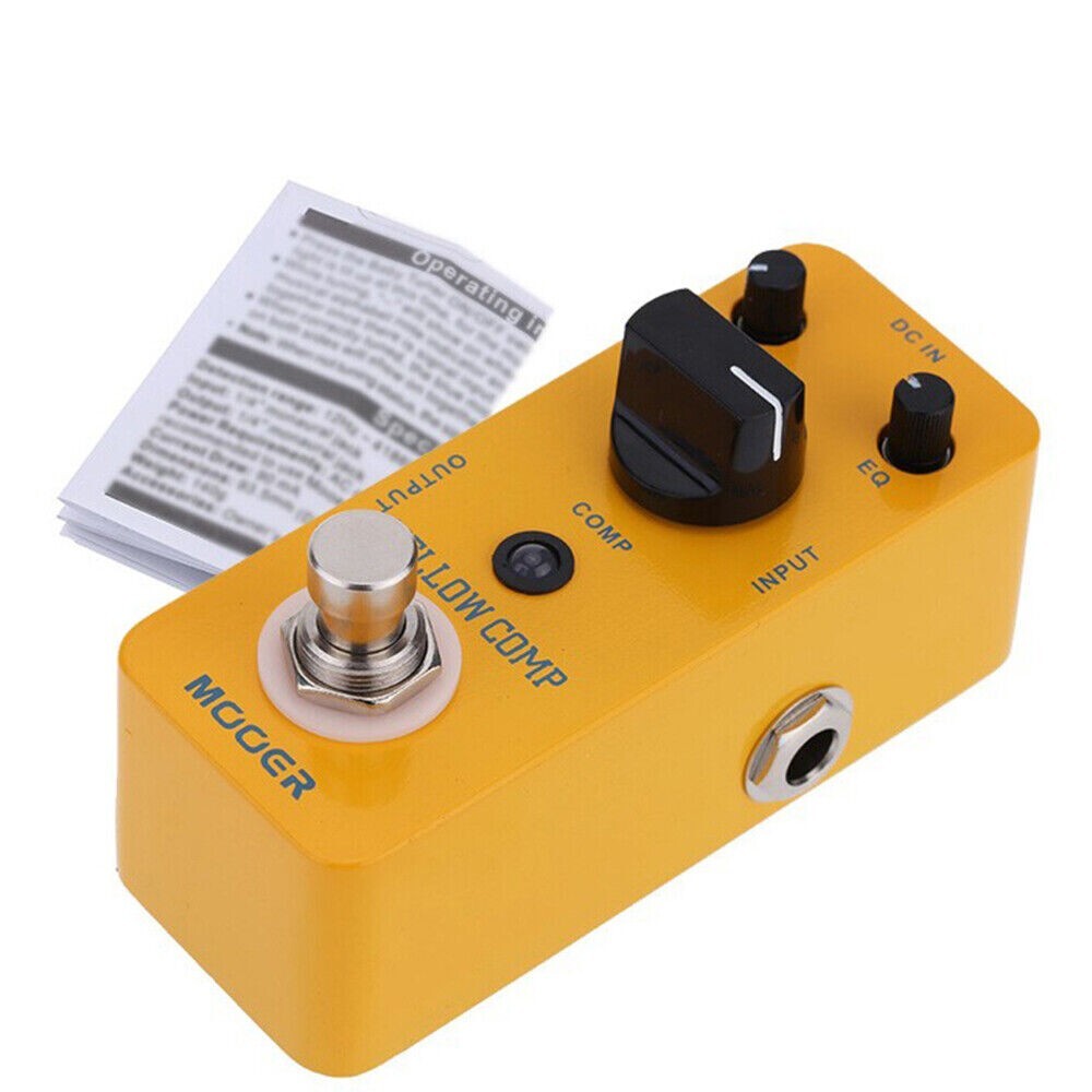 Mooer Yellow Comp Optical Compressor Micro Guitar Effect Pedal New!