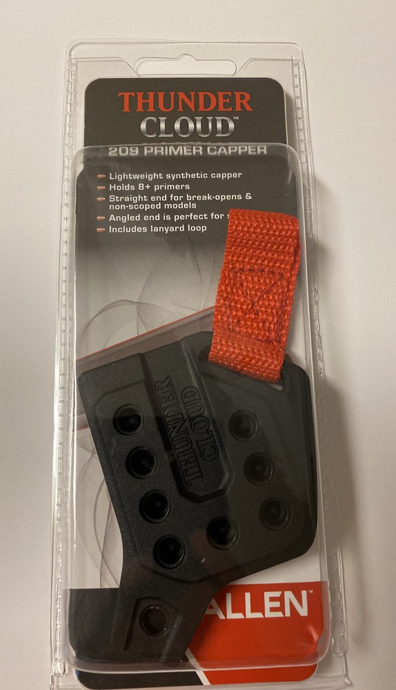 Thunder Cloud 209 Inline Muzzleloader Primer Capper by Allen Holds 8 Primers NEW