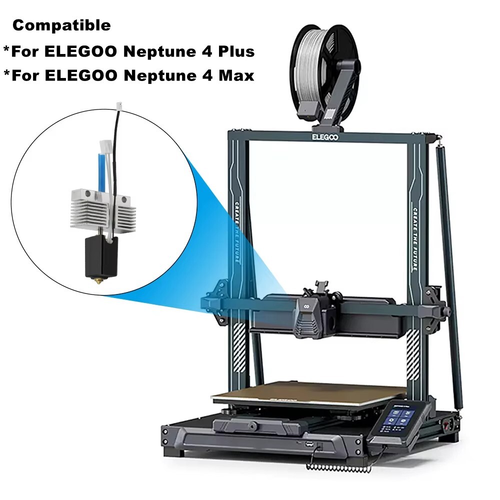 Hotend kit for Elegoo Neptune 4 Max/Plus 24V 80W Ceramic Heating Block 3D Print