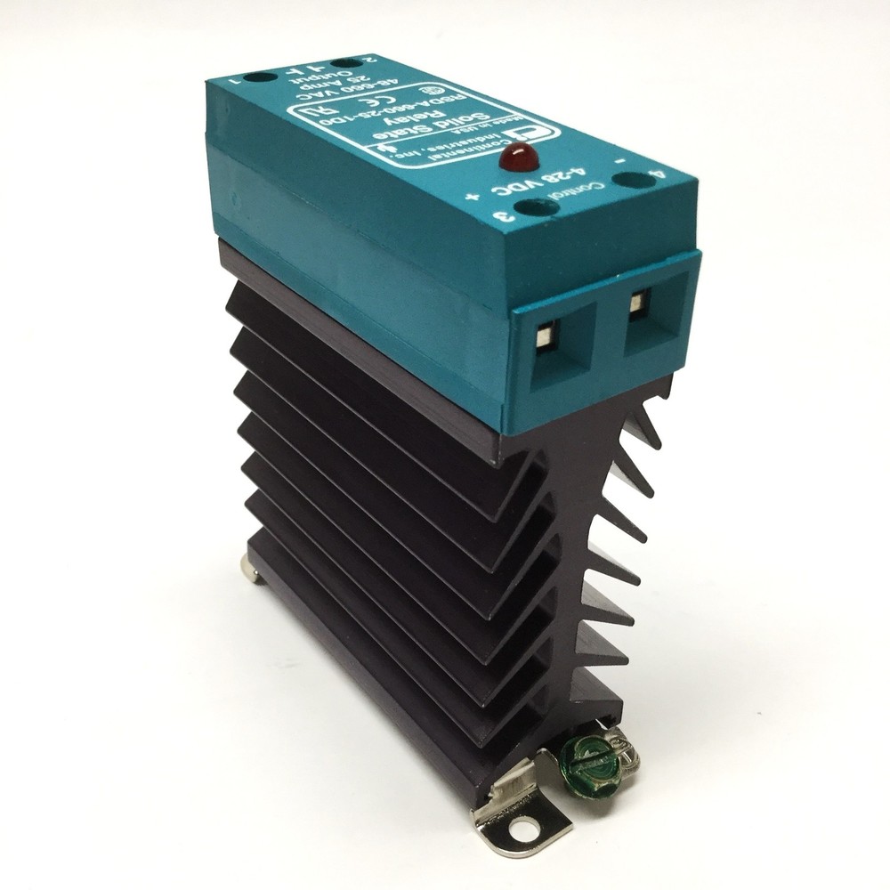 Continental RSDA-660-25-1D0 Solid State Relay, 3.5-28VDC Control, 660VAC 25A Out