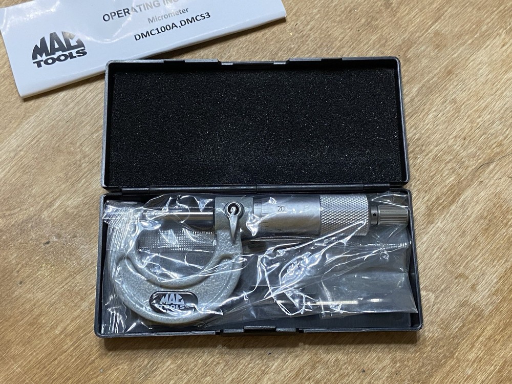 Mac Tools DMC100A Micrometer 0-1" NEW