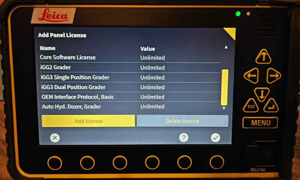 Leica MC MCP80 Panel w. MC1 iGG3 Grader Dual Software