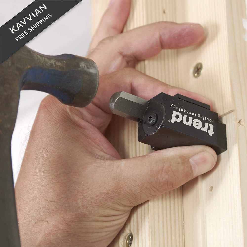 Trend Hinge Recess Squaring Corner Chisel, Quickly Square Up Rounded Small