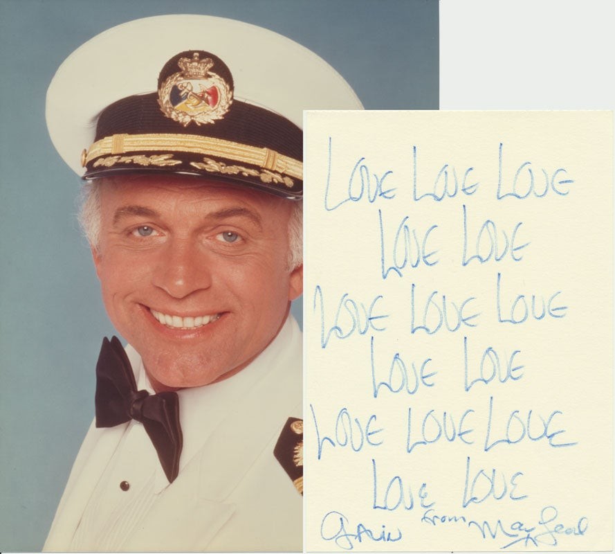 Gavin MacLEOD / Autograph Note Signed