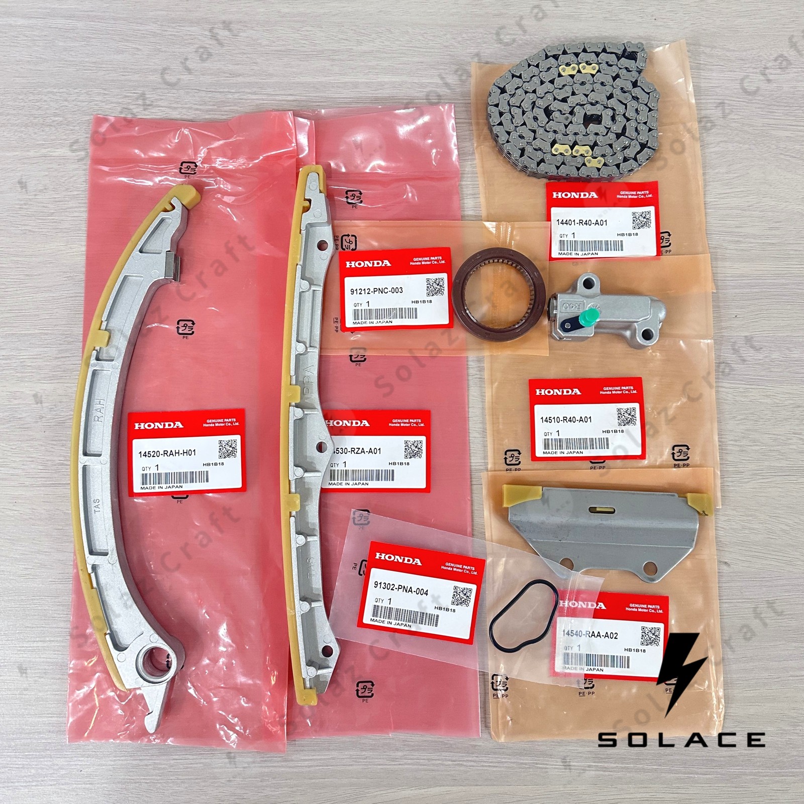 OEM Timing Chain Kit 7PCS 14401-R40-A01 For Honda Accord & Acura TSX K24A K24Z