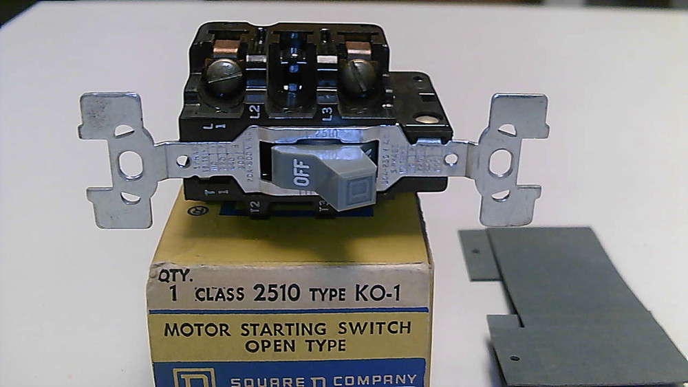 Square D Motor Starting Switch Open Type Class 2510 Type KO1 switch only NOS
