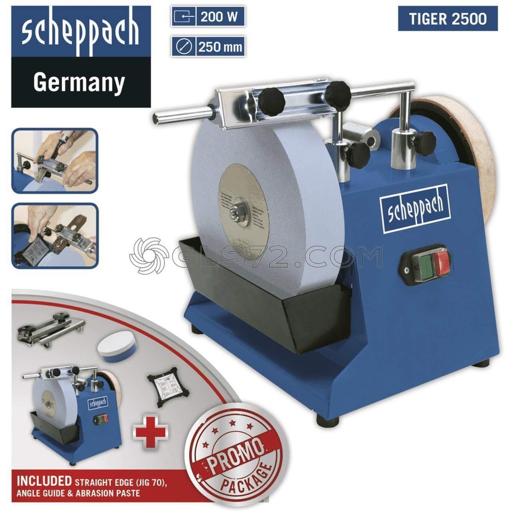230V WATER SHARPENER SCHEPPACH TIGER 2500 SHARPENING KNIVES SCISSORS