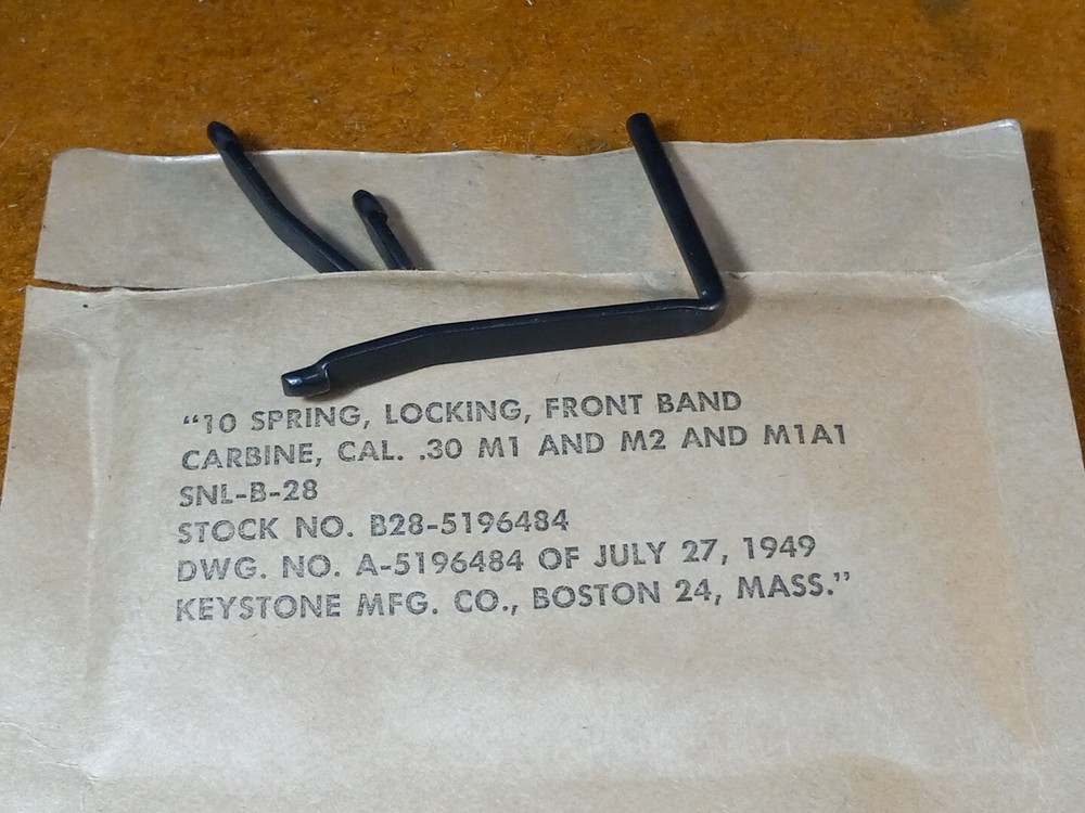 M1 Carbine Front Band Spring USGI NOS