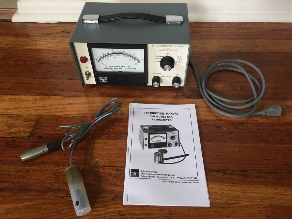 YSI Radiometer 65A Sensor & Manual Solar Measuring