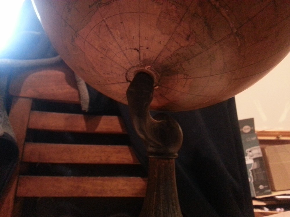 Antique 10" Terrestrial Globe by J.L. Hammett & Co.