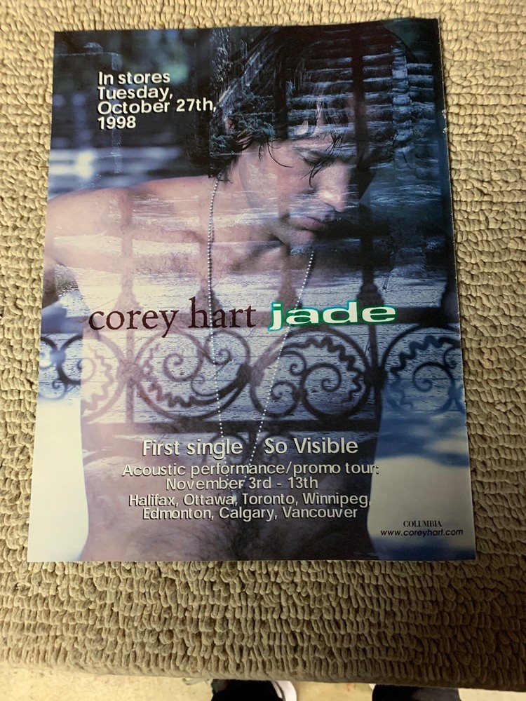 12-8 7/8” Corey Hart Jade So Visible  Ad Flyer