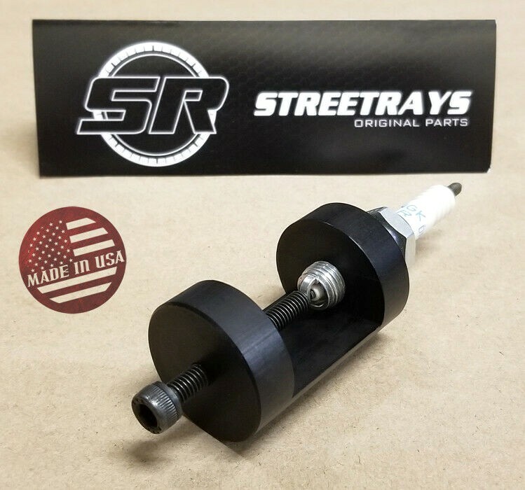[SR] Billet Spark Plug Tool Gap Setter Gapping Set Tool Sparkplug 12mm (BLACK)
