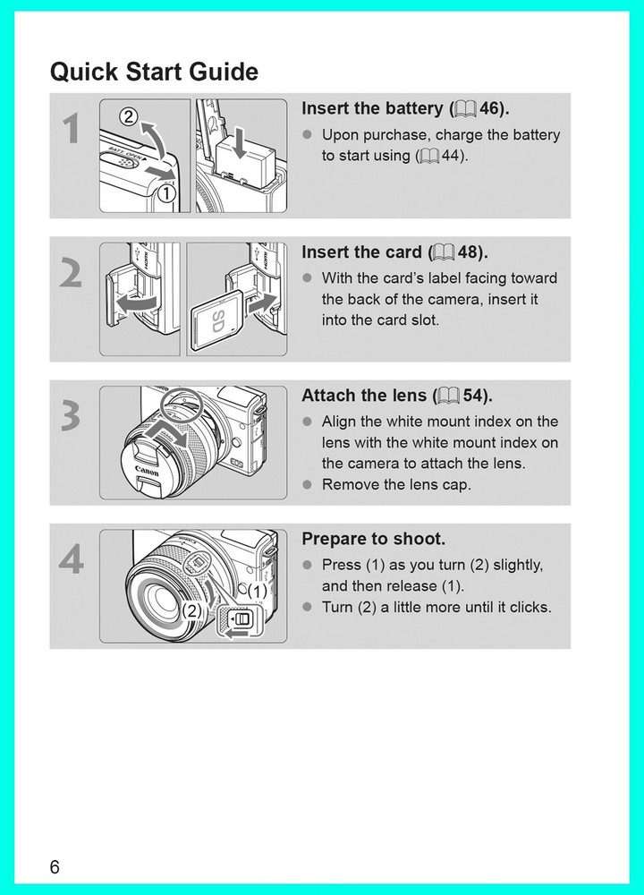 Canon EOS M200 Instruction Owners Manual EOSM200 Book Advanced User Guide Book