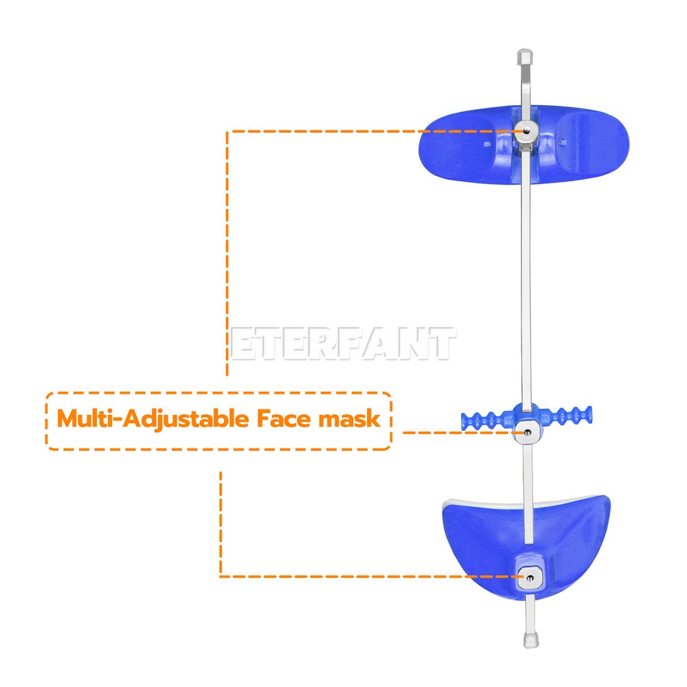 Dental Orthodontic forward pull Headgear facemask with Single Lever Adjustable