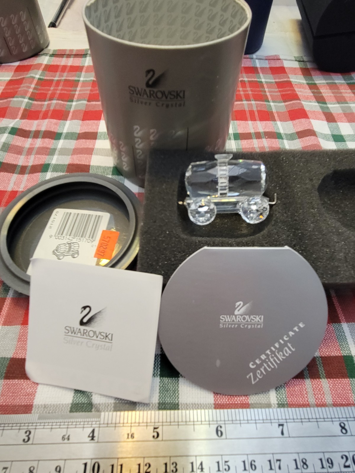 Swarovski Figurine 215170 Train Tank Car 5cm. Excellent Condition Original Box