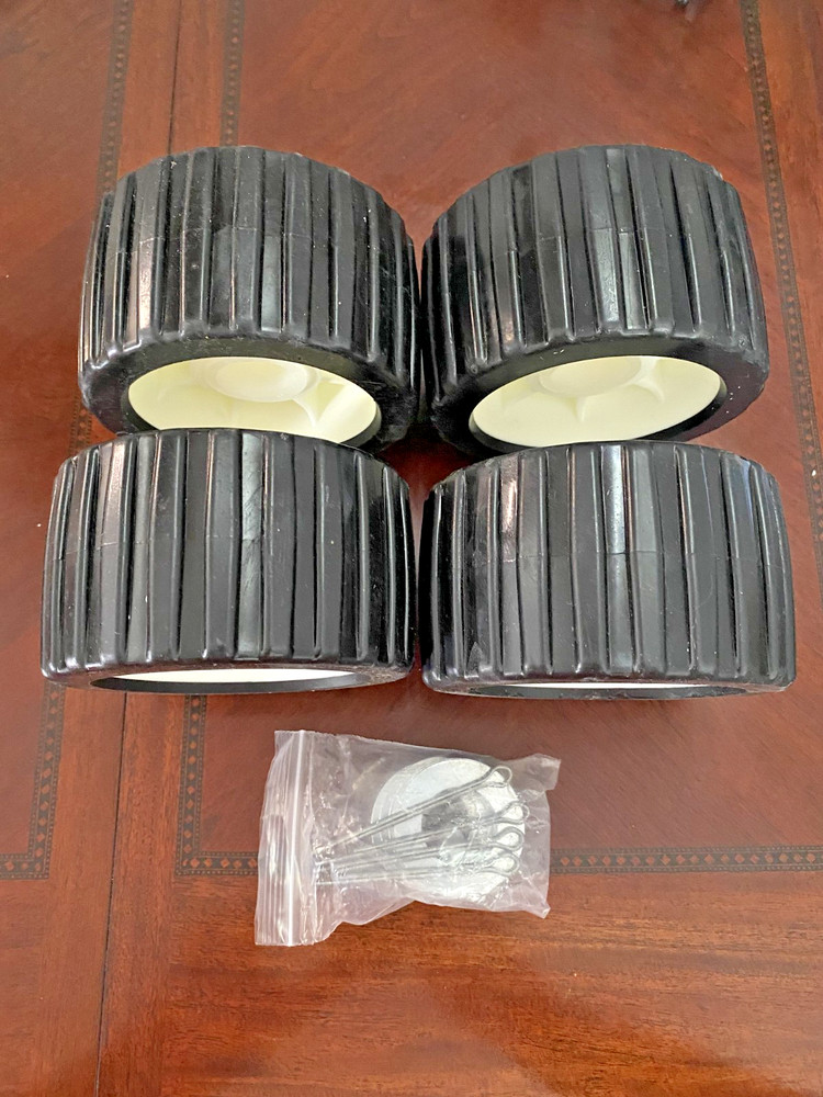 NEW 3" Width x 5" OD Boat Trailer Poly Ribbed Wobble Rollers